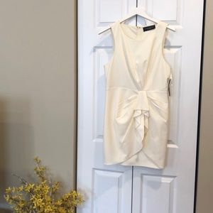 Mini cream dress